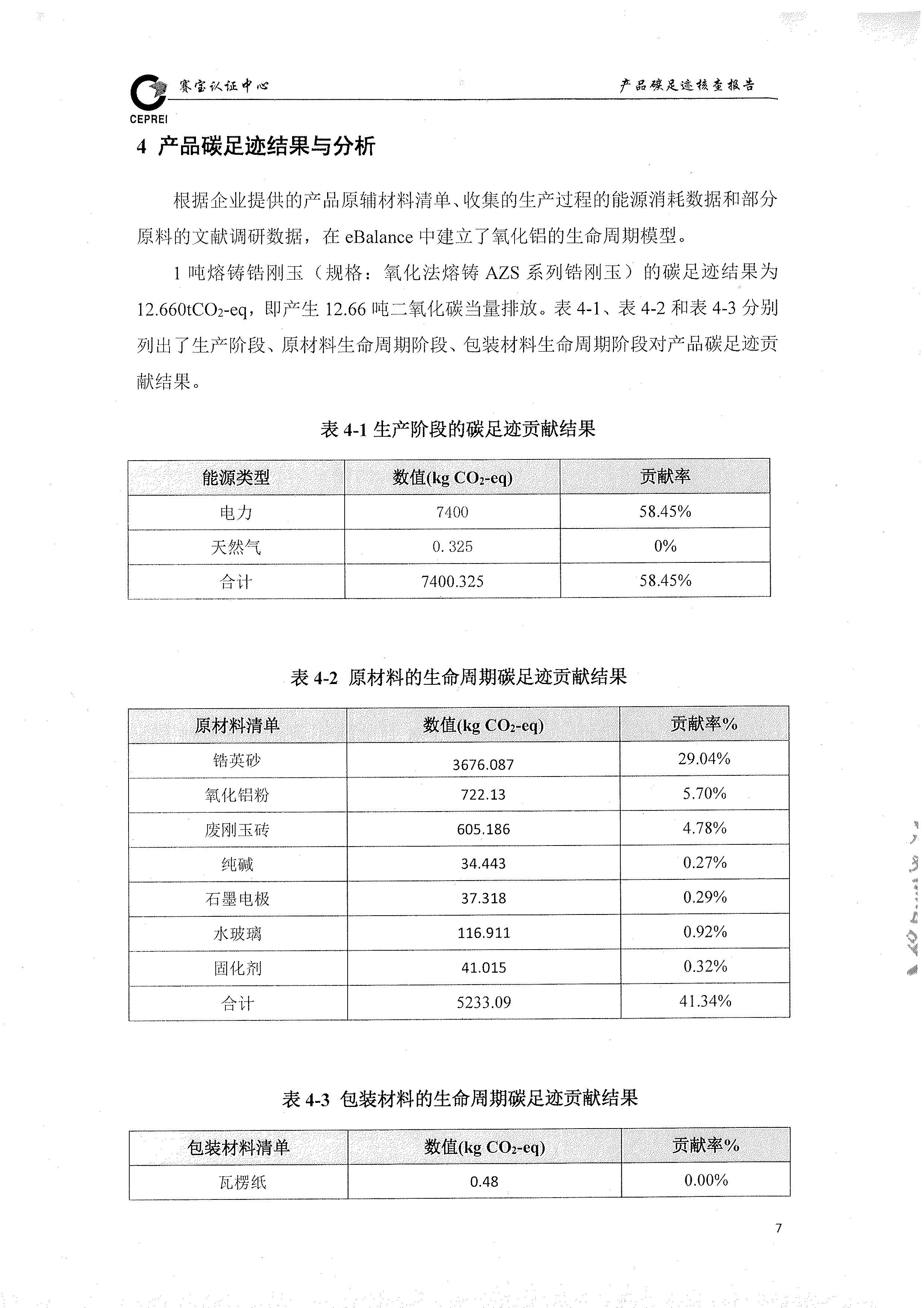 2020年度碳足跡核查報告